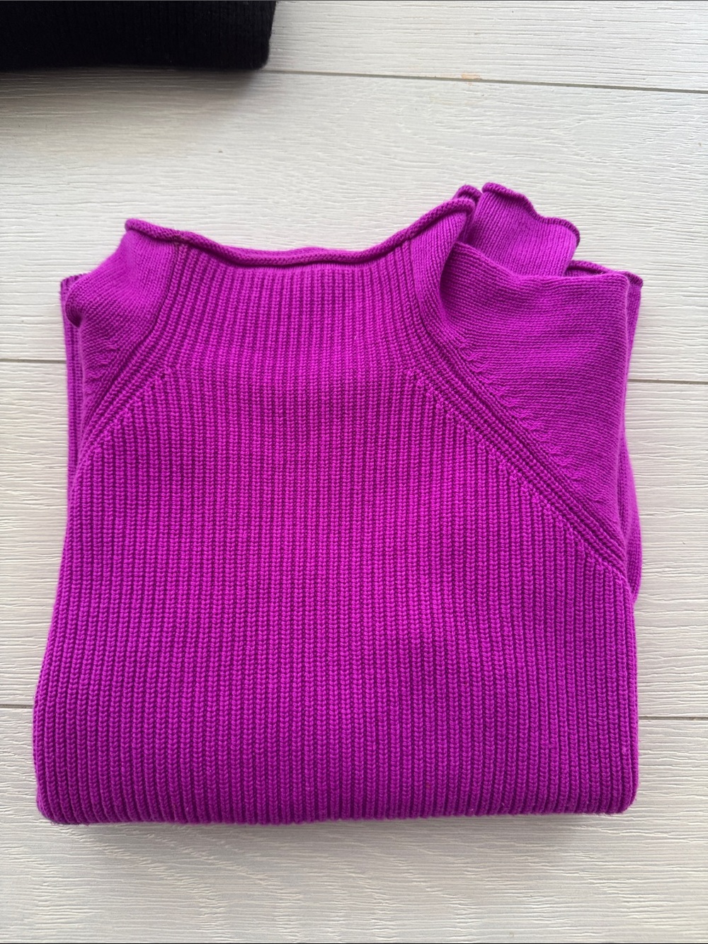 Alice Walk Bright Magenta Cashmere Mock Neck Sweater